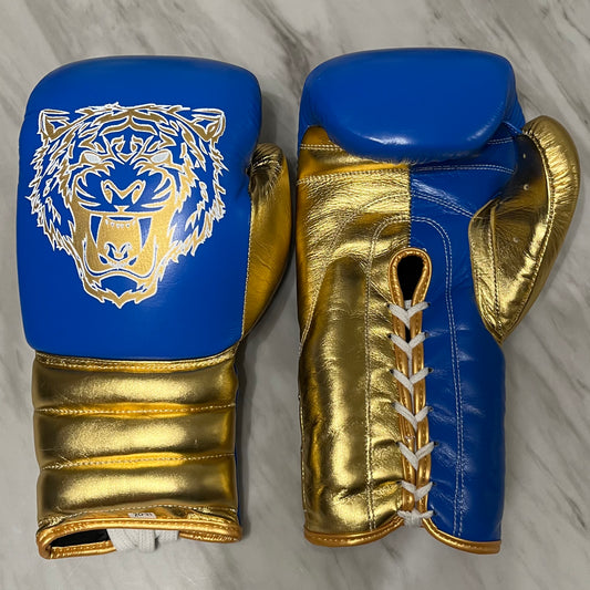 Pantera Boxing Glove Blue/Gold Mettalic